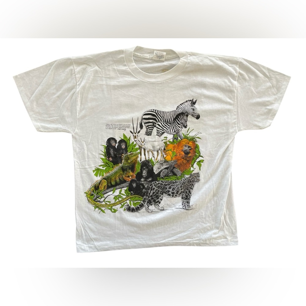 Vintage 1987 Harlequin Nature Graphics shirts Size XL New